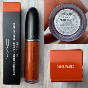 Rare NIB Limited Edition MAC Coral Plated- Retro Matte Liquid